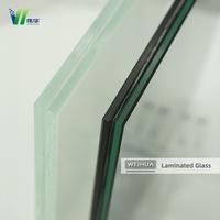 Verre trempé laminé EVA, verre de sécurité décoratif à motifs pour cloison intérieure