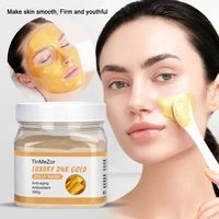 Masque en poudre de resserrement doré, lait végétalien, acné, algues, spiruline, hydroacide facial, gelée, thé vert, masque d'argile, ensembles cadeaux pour femmes