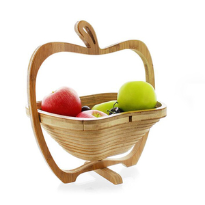 Panier à fruits en bambou naturel de qualité alimentaire, pliable et repliable, vente chaude 2025 - Product Image 2