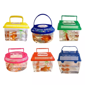 Reptilien Kunststoff käfig Terrarien Handheld <span class=keywords><strong>Aquarium</strong></span> Fütterung sbox Haushalt Kleines Haustier <span class=keywords><strong>Aquarium</strong></span> - Product Image 1
