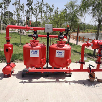 Système d'irrigation par filtration à contre-courant automatique, entrée/sortie d'eau de 4 pouces, en plastique, métal et acier