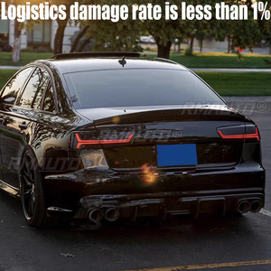 Alerón Trasero de Fibra de Carbono para Audi A6 C7, Estilo HK, 2012-2018, Material de Fibra de Carbono Real de Alta Calidad - Product Image 2