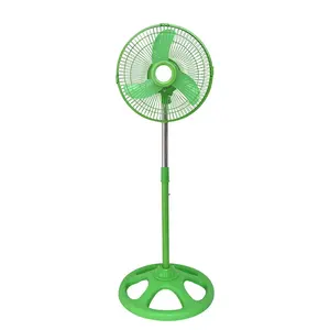 Ventilador de Pedestal ajustable, 3 velocidades, 110v, precio barato al por mayor, soporte eléctrico de hoja colorida de 10 pulgadas