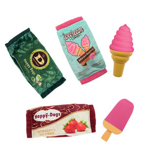 Famipet özel dondurma tasarım dayanıklı Tpr köpek oyuncak kauçuk çiğnemek köpek oyuncak peluş ambalaj - Product Image 1