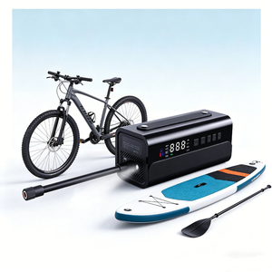 Bomba de Aire Recargable para Auto, Inflador Digital de Neumáticos de 100 psi con Apagado Automático, Luz LED, Banco de Energía, Advertencia de Destello, Bomba Inteligente para Bicicleta de Carretera - Product Image 2