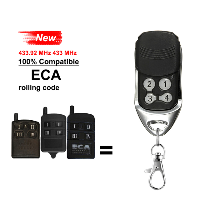 ECA Remote Replacement Transmitter, Remote Control 433.92MHZ Rolling Code Garage Door Control 433mhz Door Opener