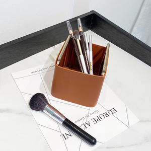 Caja de almacenamiento de cuero Gunus, organizador cuadrado de escritorio para cosméticos, joyería, soporte para bolígrafos, cajas de almacenamiento decorativas tipo soporte - Product Image 5