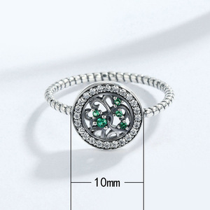 Anello Minimalista Albero della Vita per Donne, Fascia Ispirata alle Piante, Accessorio Gioiello per Outfit Quotidiani e Feste - Product Image 5