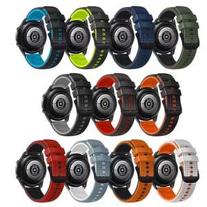 Bracelet en silicone de 22 mm, compatible avec <span class=keywords><strong>Amazfit</strong></span> GTR 3/3 Pro/4, design sportif, ajustement confortable, bracelet réglable. - Product Image 3