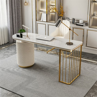Table de consultation moderne en pierre pour bureau commercial, bureau d'accueil luxueux et tendance pour cliniques dentaires, salons de beauté et instituts de beauté médicale