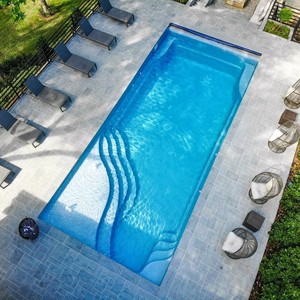 Grande <span class=keywords><strong>piscine</strong></span> en fibre de verre pour adultes pour la natation en plein air à vendre - Product Image 5
