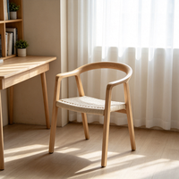 Fauteuils d'appoint pour salon, vente en gros, écologiques, durables, en corde tressée de buis scandinave, fauteuil nordique pour la maison et la salle à manger