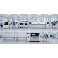 Ligne de production SMT automatique, ligne d'assemblage DIP, machine de placement de composants PCB, four de refusion, équipement de soudage à la vague