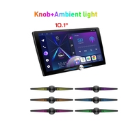 Lecteur multimédia intelligent pour voiture Caska 10 pouces GPS DSP RGB Android 4 Quad avec CarPlay, aide au recul, éclairage ambiant, bouton unique, écran IPS
