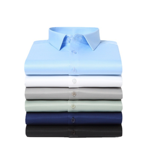 Dan Áo thun nam dài tay màu trơn thoáng khí công sở giản dị áo sơ mi nam U66G6-01-09 - Product Image 1