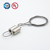 Elingue de sécurité réglable pour éclairage pince à boucle suspendue adaptée au fil d'acier de 1-2MM