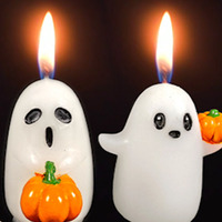 Bougie parfumée fantôme d'Halloween en gros, design mignon, bougie artisanale pour cadeau et décoration intérieure