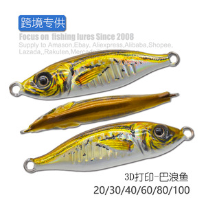 Señuelos luminosos de pesca lenta, anzuelos de pesca lenta, Micro Plantilla de Metal, 20g/30g/40g/60g/80g - Product Image 2