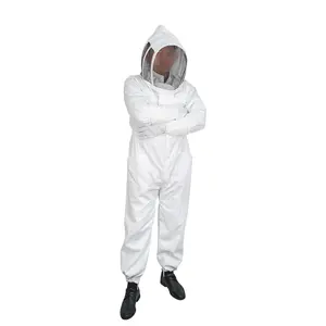 Beekeeping Equipment Cotton Bee Keeping Suit Protection 3 Layer Ventilated Beekeeper Suit For Bees And Wasps