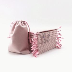 Petit sac d'emballage pour cartes de tarot, pochette cadeau personnalisée en velours avec cordon de serrage, mini sac à bijoux en velours pour cristaux - Product Image 1