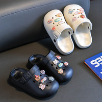 Chaussures Crocs en EVA à bout fermé pour enfants, garçons et filles, nouveau style d'été, pour la baignade, l'intérieur, la maison, antidérapantes