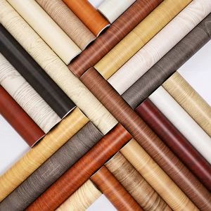 Pegatinas para renovación de muebles, armarios de escritorio, <span class=keywords><strong>papel</strong></span> tapiz de grano de madera <span class=keywords><strong>autoadhesivo</strong></span>, película de <span class=keywords><strong>armario</strong></span> impermeable y a prueba de humedad - Product Image 1