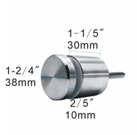 Système de balustrade en verre noir YL METAL avec main courante et support de verre