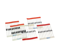Lot de 140 diodes Schottky (3,3V-30V) 0,5W 1/2W, 14 types différents, 10 pièces de chaque (montage traversant DO-41)