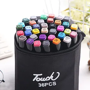 Touchfive — ensemble de stylos marqueurs artistiques couleurs, 30/40/60/80 couleurs, ensembles de stylos à encre à Double chaleur pour dessin croquis, étudiants