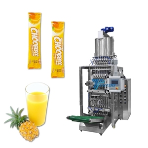 Máquina automática de envasado en barra de polvo de bebida con sabor a fruta de varias pistas Máquina de envasado de polvo de mezcla de bebidas de electrolitos de 8 carriles - Product Image 1