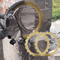 Lame de scie diamantée de 400 mm (16 po) avec noyau en acier au carbone et pointes diamantées pour rainurage mural et découpe de secours