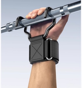 Sangles de poignet larges pour haltérophilie avec crochets de préhension, sangles de poignet pour barre, sangles de poignet pour la gym et le fitness, sangles de levage de poids, sangles pour tractions, gants de powerlifting - Product Image 4
