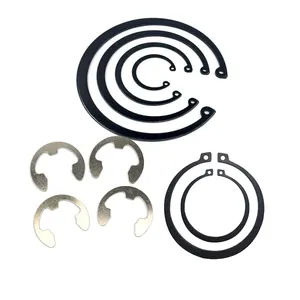Retaining Rings Round Wire Circlip Clip For Bores Snap Ring 70Mn Manganese  Steel