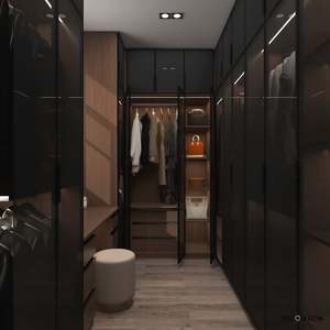 Armario de Dormitorio para Hombre, Estilo Moderno y Minimalista, de Alta Gama, Serie Totalmente Negra, Diseño Plegable, Garantía de 5 Años - Product Image 3