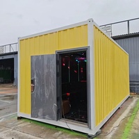 Maison conteneur mobile insonorisée à structure en acier, moderne, à assemblage rapide, pour logement sur chantier de construction