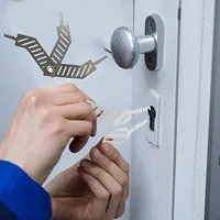 Outil à main multifonctionnel de kit de cueillette de serrure d'acier inoxydable portatif pour l'urgence de pompier, outils professionnels d'ensembles de choix de serrure