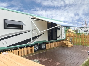 Auvent de <span class=keywords><strong>camping</strong></span>-<span class=keywords><strong>car</strong></span> en alliage d'<span class=keywords><strong>aluminium</strong></span> à installation facile, commande automatique, poteaux réglables, abri imperméable pour <span class=keywords><strong>camping</strong></span> en plein air et plage - Product Image 2