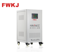 Estabilizador de Voltaje Móvil de Piso SVC TND 15KVA con Control Programado, Regulador Automático de Voltaje CA Monofásico 220V