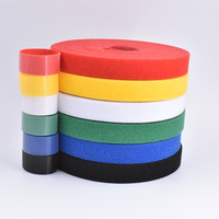 Attache de câble auto-adhésive double face colorée Crochet et boucle de cordon écologique Bande réutilisable
