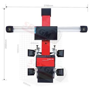 Alineadora de Ruedas Universal con Precio de Fábrica, Máquina de Alineación de Ruedas 3D con Pantalla Doble, Juego Completo y Gabinete Pequeño - Product Image 2