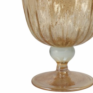 Vaso in Vetro Scanalato con Bordo a Petalo, Decorazione da Tavolo Moderna e Rustica per Soggiorno e Casa - Product Image 5