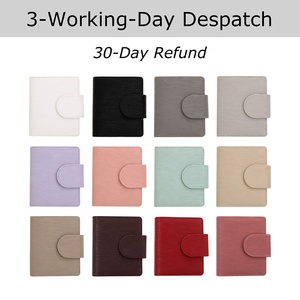 9 couleurs A7 Saffiano Epi cuir Deluxe <span class=keywords><strong>Rose</strong></span> <span class=keywords><strong>Gold</strong></span> Ring Budget Binder Fly Leaf Loose-leaf Money Organizer Wallet Office Supplies - Product Image 3