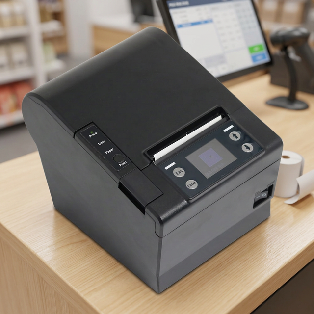 80mm Thermal POS Receipt Barcode Printers with Auto Cutter MQTT Cloud Optional 4G SIM Card Slot, SIM Card Optional
