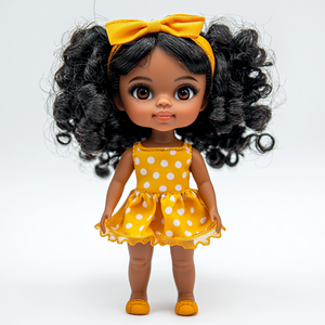 <span class=keywords><strong>Bambola</strong></span> Nera Africana in PVC Morbido, 15-30 cm, Personalizzabile, Articolata, per Ragazze - Product Image 4