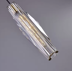 Zeal Lighting, candelabro de cristal de diseño moderno, colgante de cristal transparente de Pakistán, interruptor de paso de dormitorio, lámpara de cobre de Control ODM - Product Image 5