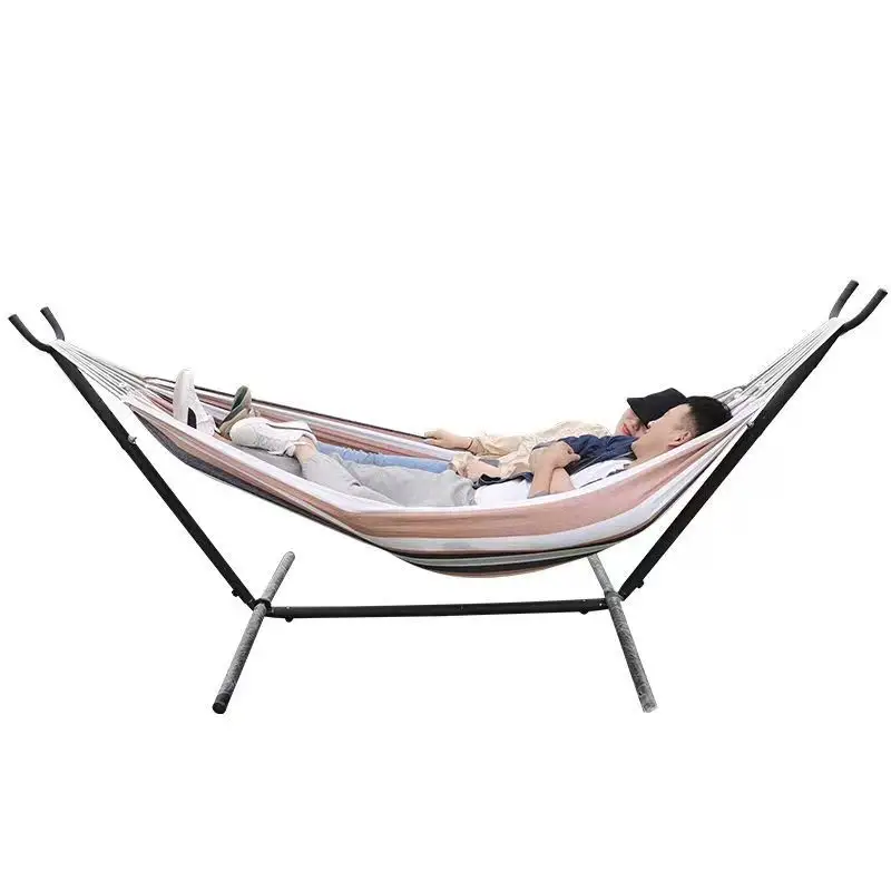 Hot Sale Hammock with stand Folding Camping Double Hammock Stand Outdoor Swing Bed Double Hammock Chair With Storage Carry Bag