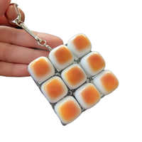 Hot Sell Custom 9 Keys Keycaps with Heart Shape Keyboard Keychain with LED Light