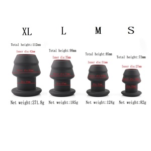 Nuovo Design Silicone Hollow clistere giocattoli Plug anale impermeabile <span class=keywords><strong>S</strong></span>/<span class=keywords><strong>M</strong></span>/L/XL Soft Cleaner giocattolo del sesso Fetish BDSM per maschio femmina - Product Image 6