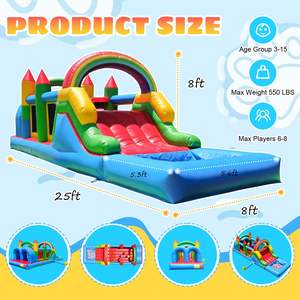 <span class=keywords><strong>Château</strong></span> gonflable pour enfants, installation facile, <span class=keywords><strong>château</strong></span> gonflable extérieur pour les fêtes, les vacances et les jeux en plein air, qualité commerciale - Product Image 2