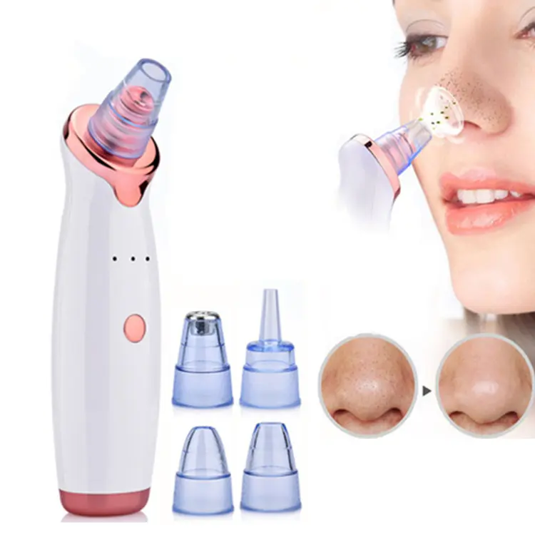 Electric facial cleaner comedone extractor tool kit Nose cleaning Pore black head Vacuum Cleaner Blackhead Remover Vacuum